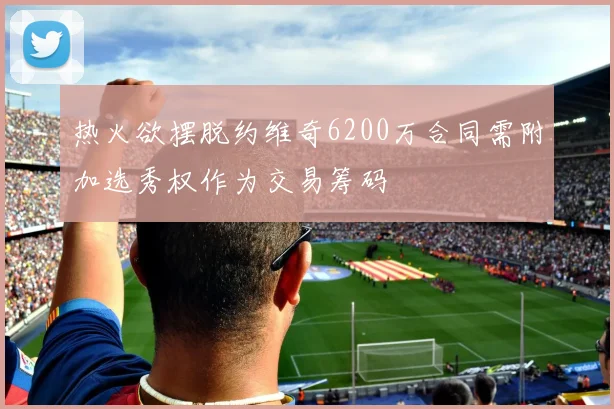 热火欲摆脱约维奇6200万合同需附加选秀权作为交易筹码
